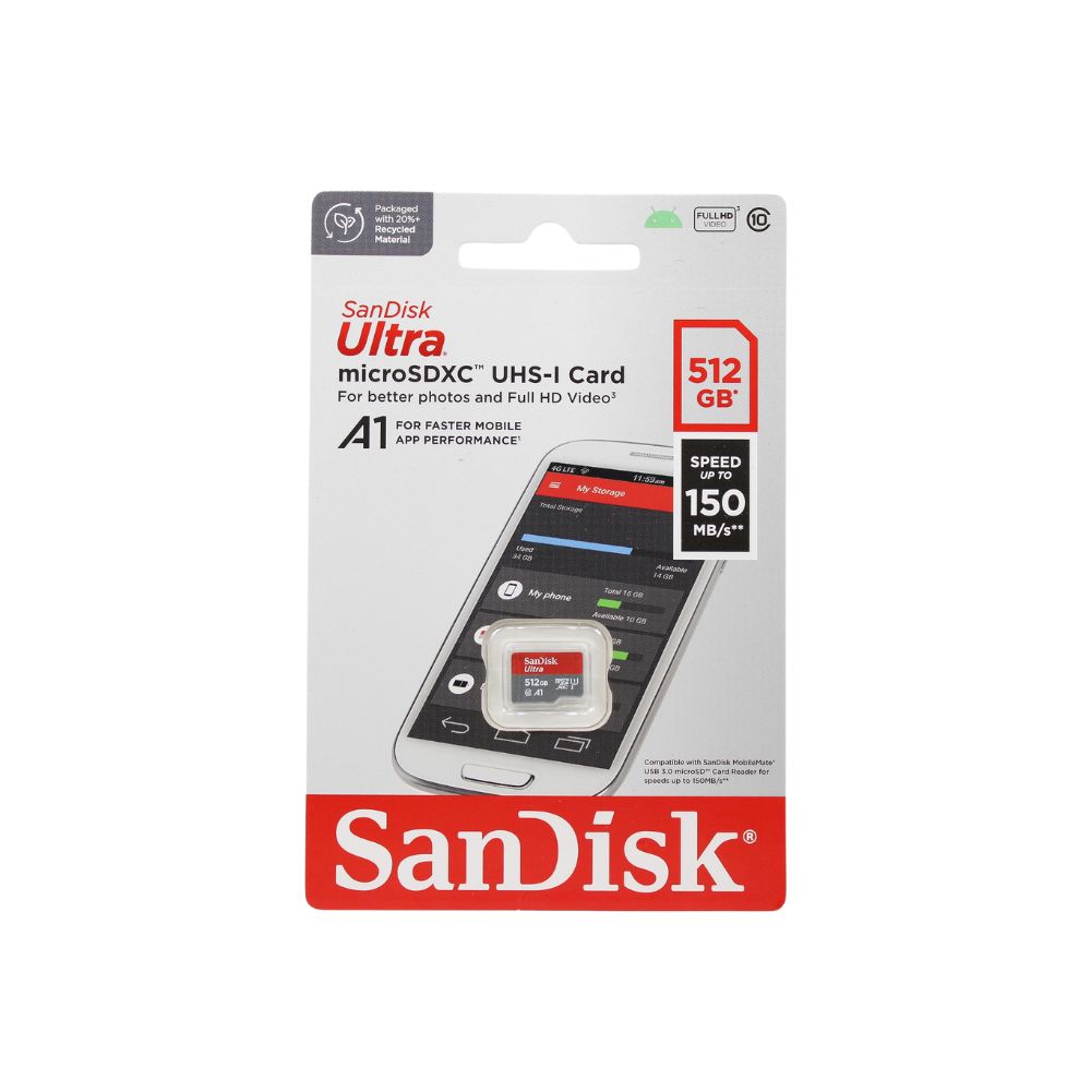 Sandisk Micro SD 512GB 150mb/s Class10 Sandisk Micro SD 512GB 150mb/s Class10